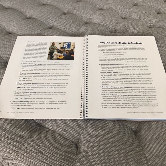 Responsive Classroom The Power of Our Words for Middle school spiral book - Picture 6 of 13